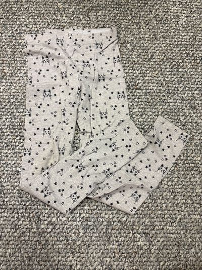 Wonder nation Grey cat leggings 7-8