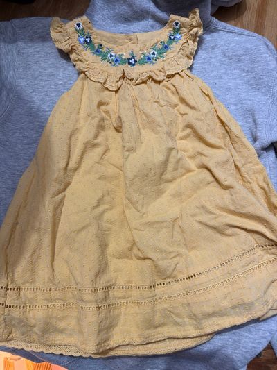 Max Studio 3T Yellow Eyelet Dress  3T