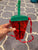 None Strawberry water bottle w straw never used