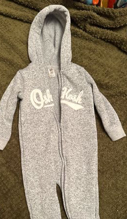 Osh kosh Zip up full body footless 18 Months