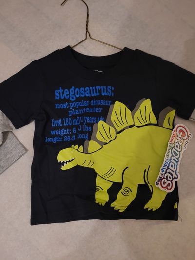 Gerber graduates brand new Navy /greatly dino long sleeve shirt 12 Months