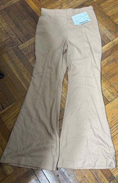 taupe beige wide leg pants  Women's - S