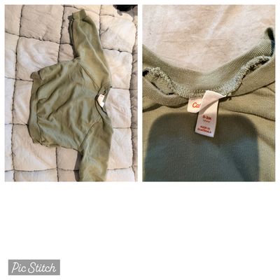 Cat and jack Green sweatshirt 0-3 Months