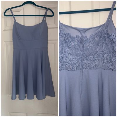 City studio dress Blue adjustable straps sewn in cups Junior L - 9