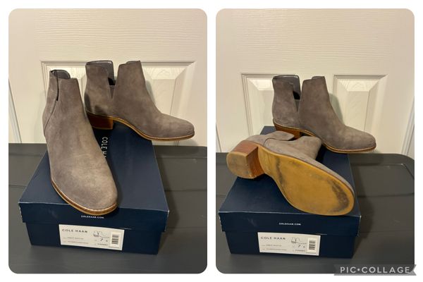 Cole Haan Abbot bootie, storm cloud suede 7 (Adult)