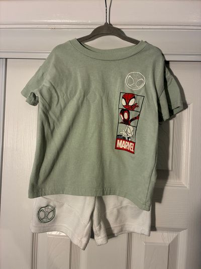 Marvel, Spidey and Amazing Friends Spidey short sleeve T-shirt and shorts set 2T