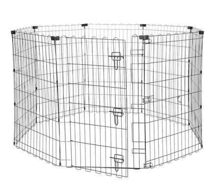 Foldable Metal Exercise Dog Playpen, Indoor/Outdo 8 Panels, 36 Inches, Medium