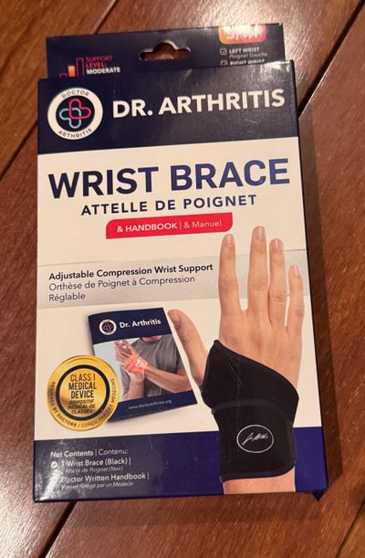 Brand new doctor, arthritis wrist, brace