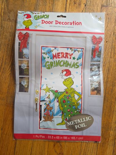 Brand New Grinch Door Cover