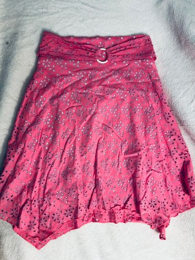 Bcx girl Pink overlay skirt 6T/6