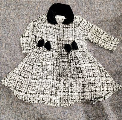 Nannette Baby Adorable fall coat, silver thread that makes it sparkly 12 Months