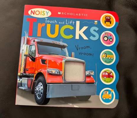 Scholastic Noisy Touch and Lift Trucks- makes sounds