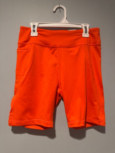 Tek gear NEW bright orange high rise bike shorts 14-16