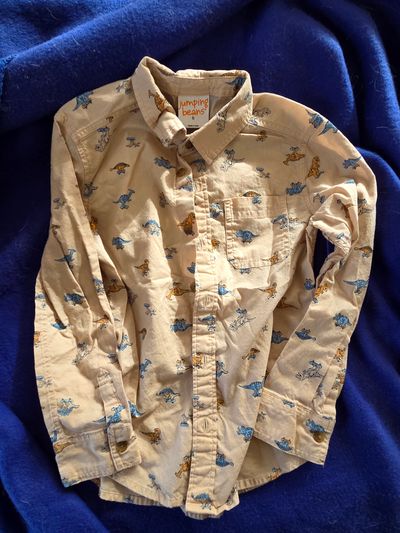 Jumping Beans Long sleeved button down shirt  6T/6