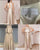 Revelry Wren champagne satin bridesmaids dress Women's 10