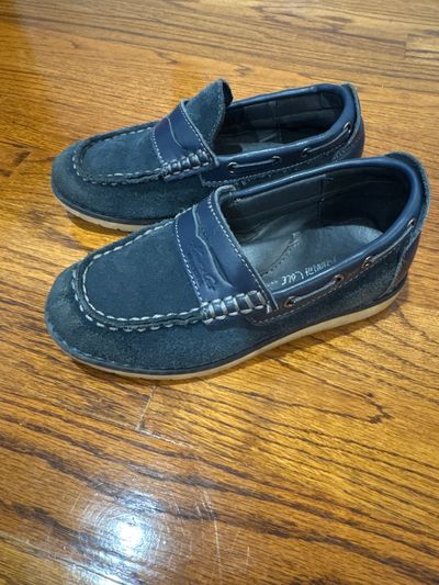 Kenneth Cole Blue suede loafers 10-1/2 (Lil' Kid)
