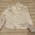 Petite Sophisticate Off White Long Sleeve Dress Shirt (6) Women's - S