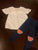 Cat & Jack 18 months. Two piece gorgeous white shirt with blue pants 18 Months