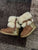 Brown fur boots size 6  6 (Toddler)