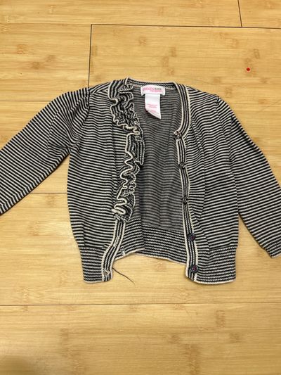 Genuine kids Black striped cardigan 18 Months