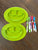 Munchkin and EzPz Set of 2 suction plates with 5 spoons