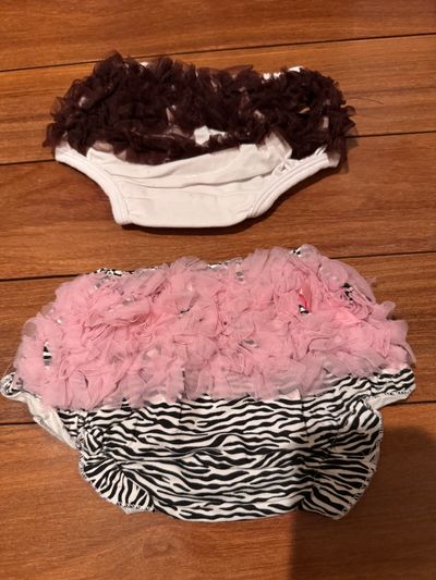 Brand new diaper covers-- ruffles and tulle