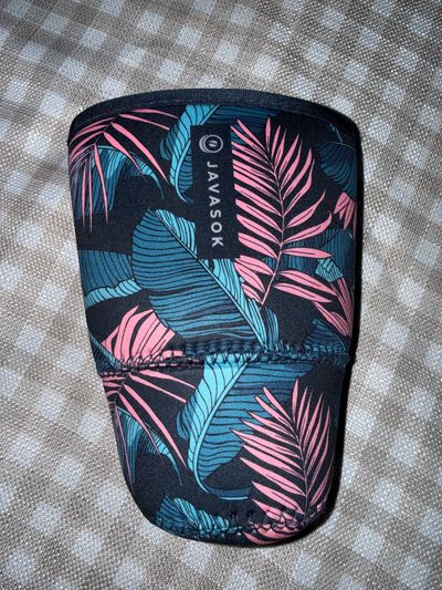 JAVASOK Large neoprene tropical print cup koozee