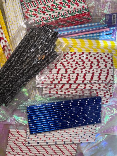 N/A Paper straws for all occasions- can be used for crafts also