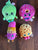 Shopkins dolls 4 stuffed dolls