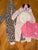 Grayson Mini & Cat & Jack Lot- leopard Sherpa one piece , purple deer one piece & pink crew 6-9 Months
