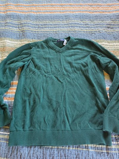 The Children's Place Hunter Green V Neck Sweater 14-16