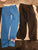 2 piece warm pants. Blue fleece pant. And black furry pant 6T/6