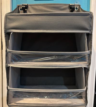 NA Diaper organizer, hangs on wall or crib, side pockets