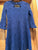 Justice Beautiful lace blue dress 3/4 sleeve 14-16