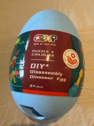 Brand new dinosaur egg puzzle child can assemble The dinosaur