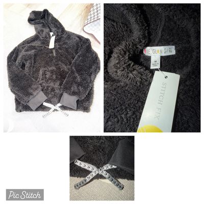 Love Glam Girl New fuzzy sweatshirt 10-12