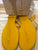 NEW - Moncler yellow leather strappy sandal Retail 449- outlet 291 - Size 40- box is damaged 10 (Adult)