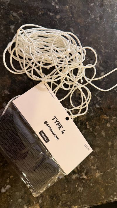 String King Black and White Lacrosse string