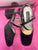 Unlisted black satin size 7 shoes  7 (Adult)