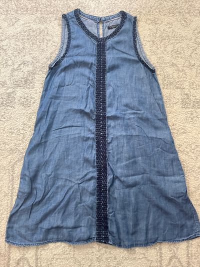 Max Jeans Chambray A Line Dress with detail Women's - M