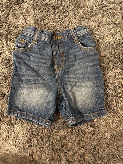 Joe Fresh Denim Shorts Elastic Waist  12-18 Months