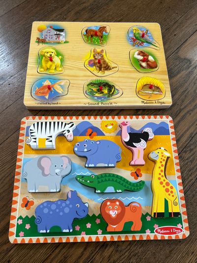 Melissa and Doug Set of 2 Toddler Puzzles