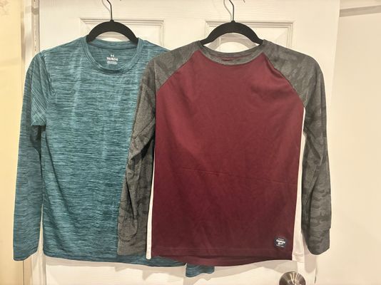 2 pack active shirt Under Armor & Osh Kosh 2 performance active wear long sleeve 14-16