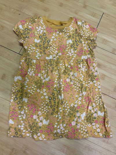 Old Navy Yellow Floral Dress 18-24 Months
