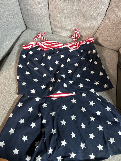Childrens Place Red, White and Blue Skort Set 18-24 Months
