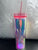 Brand New Pink cup with straw Brand New Pink cup with straw
