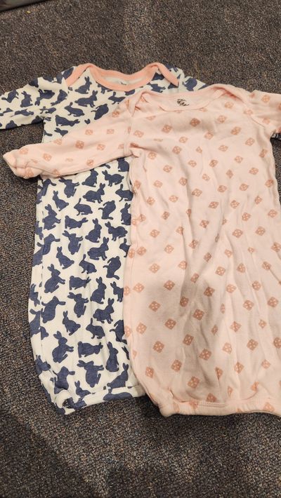 Yoga sprout Open bottom sleepers, 100% cotton 0-6 Months