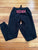 H&M Divided Black sweatpants with pockets. Bieber on back and ties Women's - XS