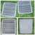 2 SQUARE PLASTIC CAR MAT