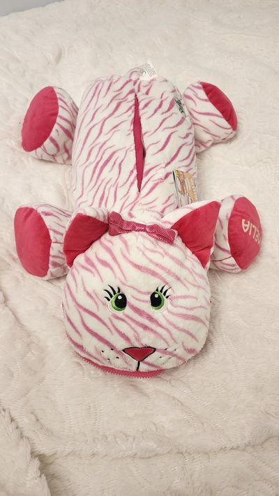 NEW STUFFIES Amelia name on it PILLOW CAT PINK